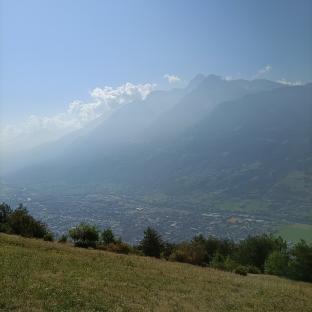 Aria calda sopra Aosta