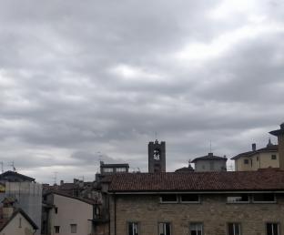 Pioggia a Bergamo