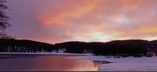 tramonto sul lago arvo by gianluca congi