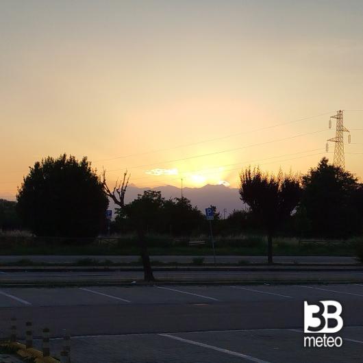 Moncalieri il tramonto.