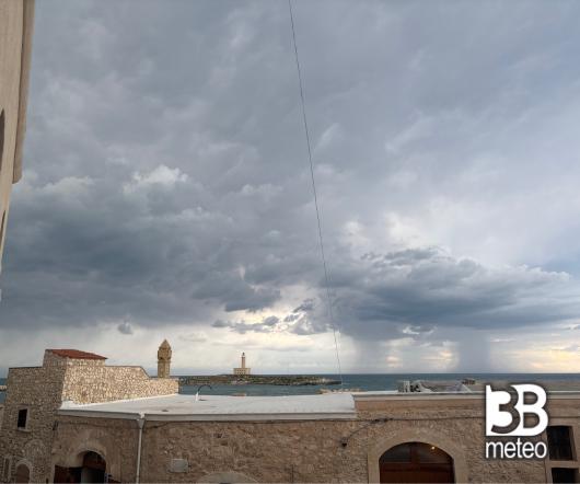 Pioggia in mare per ora