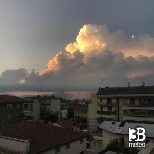 Pioggia intensa su lusiana