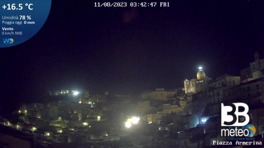 Piazza Armerina nottata fresca in pieno Agosto