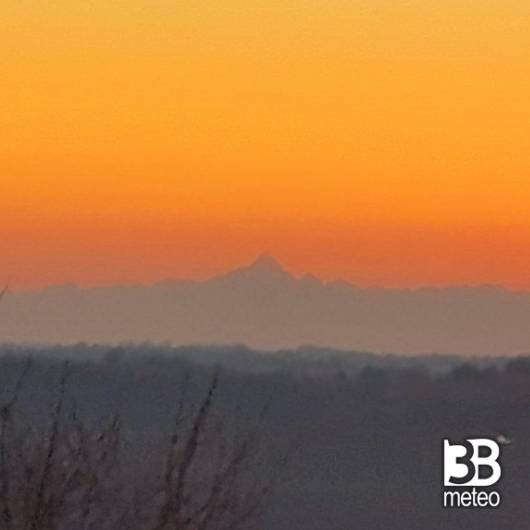 monviso al tramonto