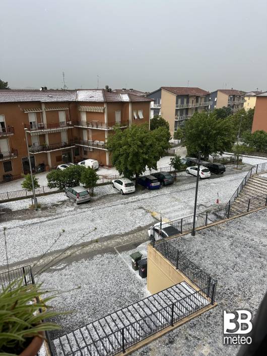 temporale con grandine