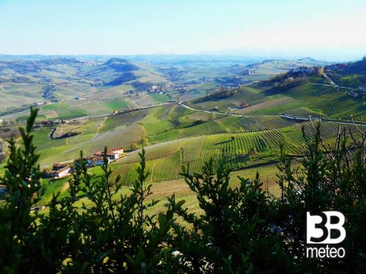 Le Langhe viste dal belvedere di La Morra
