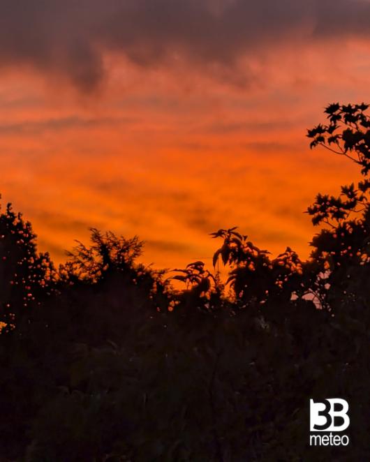 tramonto verso citta' alta