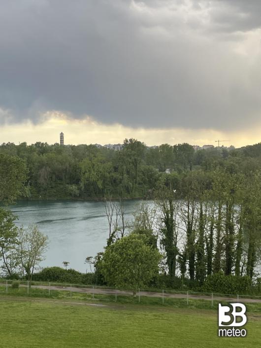 pioggia parco delle cave