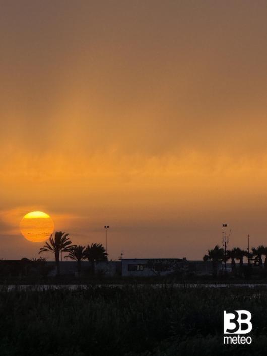 Tramonto a Margherita di Savoia