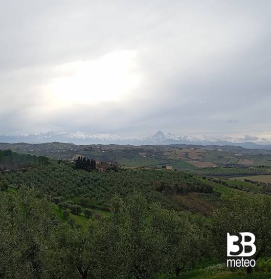 Da Tortoreto Gran Sasso con livrea invernale