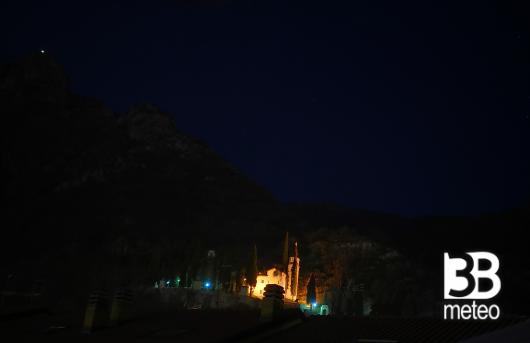 santuario di san martino by night