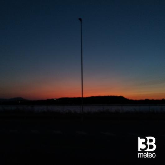 tramonto lungo le saline
