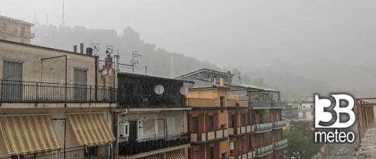 temporale estivo a Tursi.