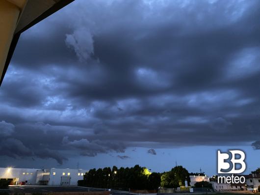 temporale in avvicinamento