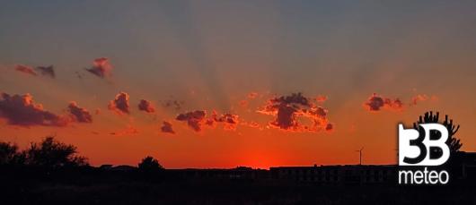 tramonto di fuoco