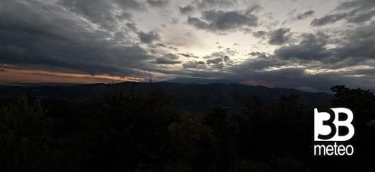 praticamente il sole e' gia' giu'