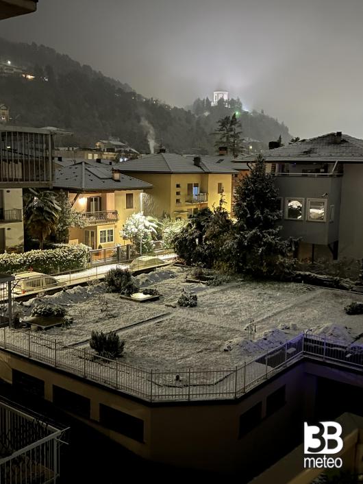 Rovereto 4 dicembre 2023 fiocca un po