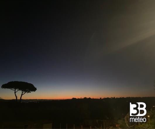 Alba panoramica stazione Manziana