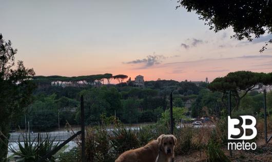 Tramonto sul palatino