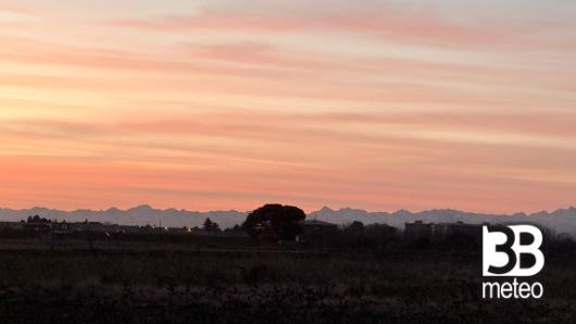 tramonto invernale