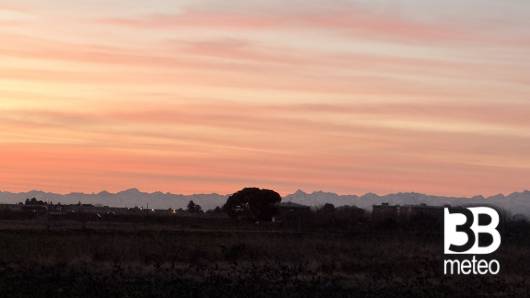 tramonto invernale