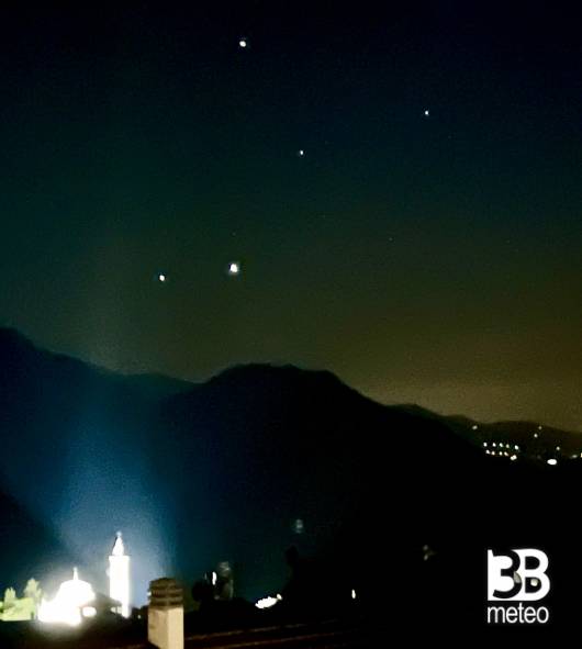 congiunzione venere e gioved&igrave;