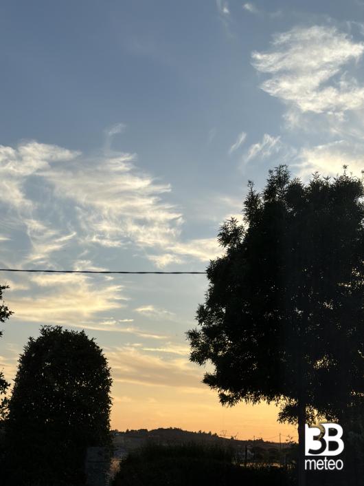tramonto alle 20.30 del 8 giugno