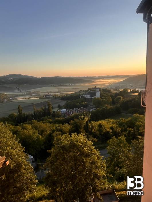 veduta dellalba a Moncalvo