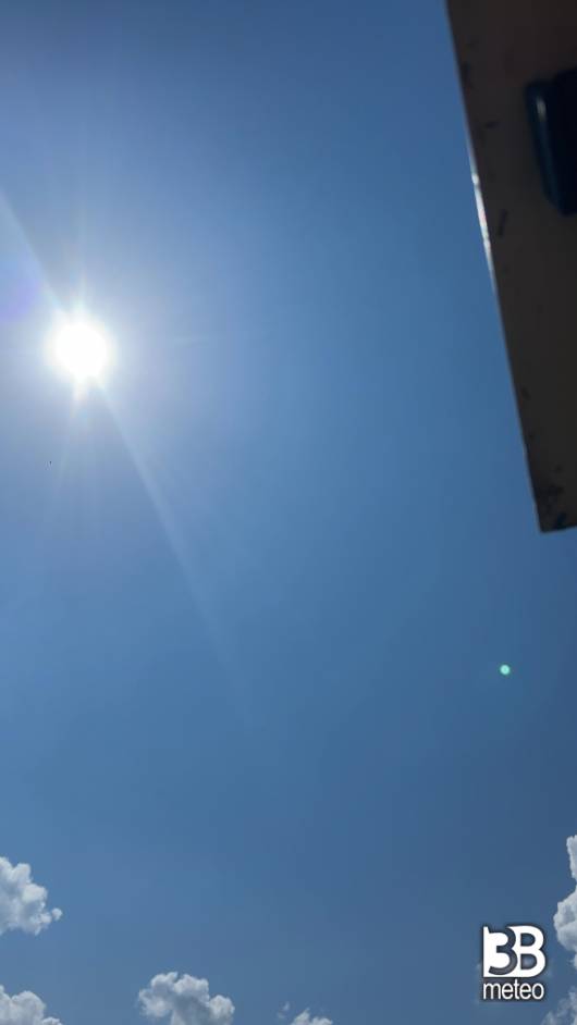 Soleggiato e caldo afoso
