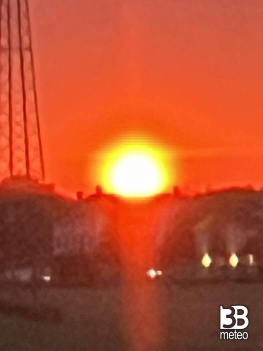 Tramonto dopo un forte temporale a Rubiera Del 15072026