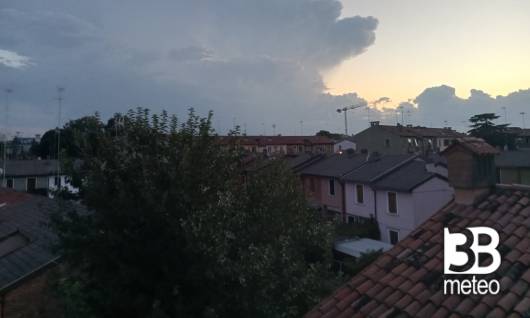 nuvole minacciose su Mestre.