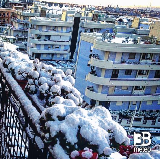 Risveglio con la neve