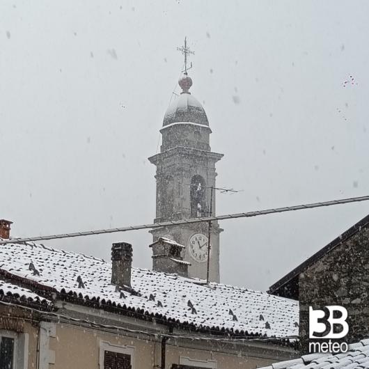 Nevicata centro storico di Priola