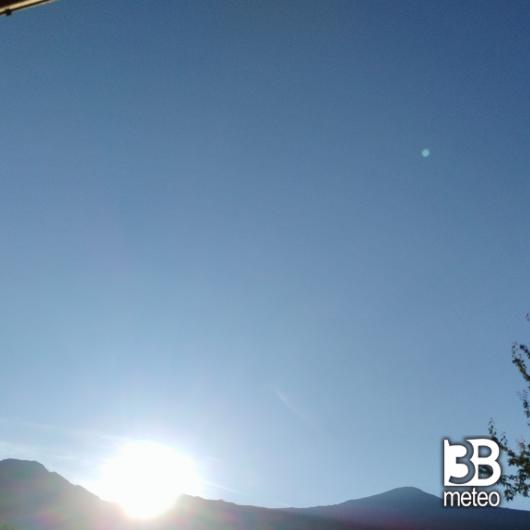 Bella giornata di sole per adesso senza pioggia