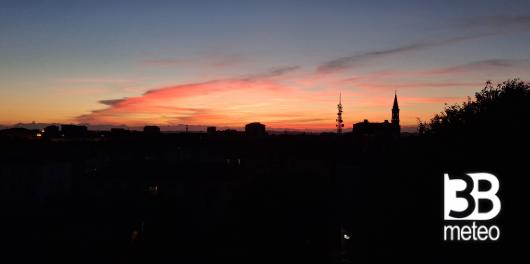 tramonto su Alessandria 13 giugno 2026