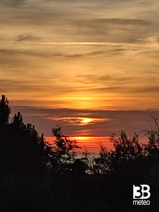 alba tra le nuvole
