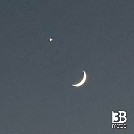 Luna e Venere da Roma il 17 giugno