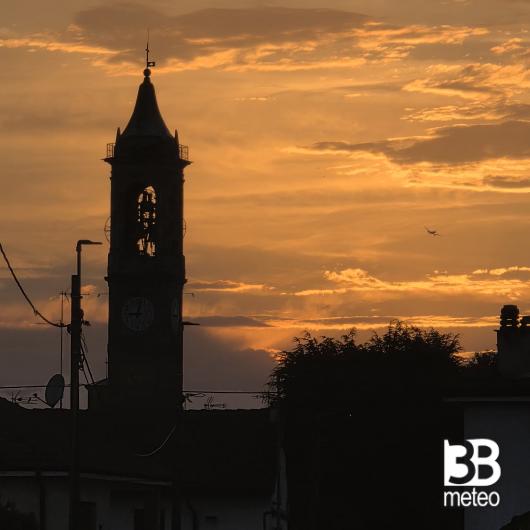 tramonto su casorate