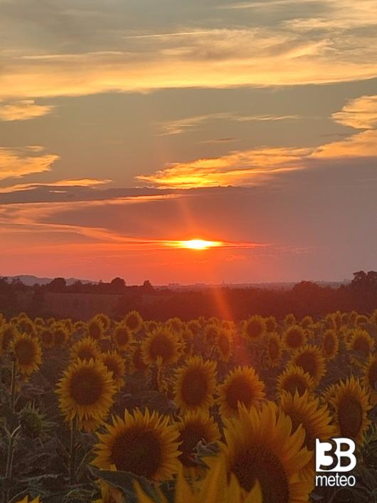 i bellissimi colori del tramonto