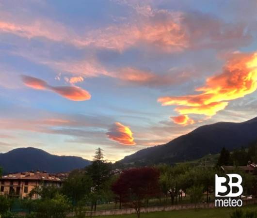 tramonto a Borno spettacolo unico