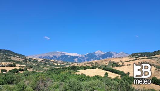 majella dalla valle del rio secco