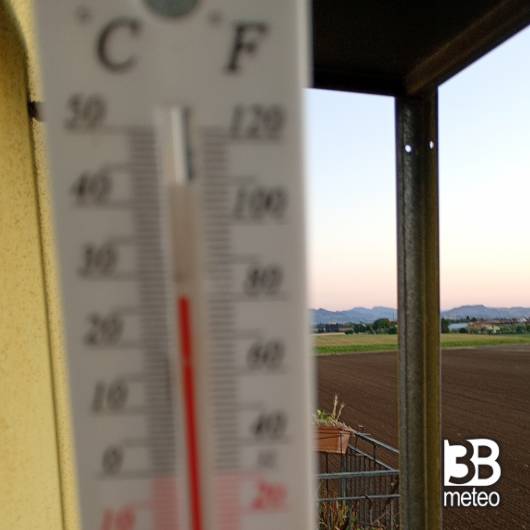 Questa e' la temperatura a orsoleto fraz rimini 20.45
