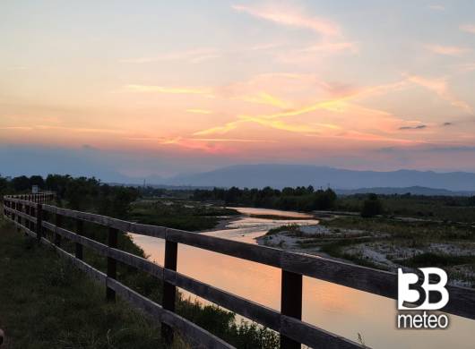 il piave al tramonto