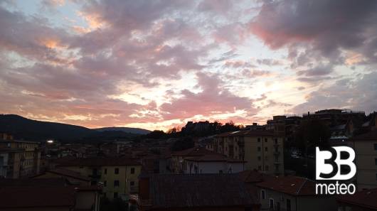 il tramonto da casa mia