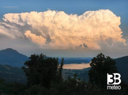 super cellula vista da Miazzina Verbania