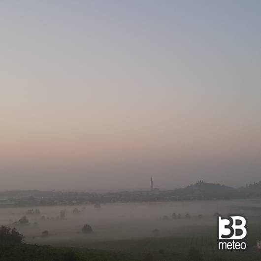 Foschia al mattino a monteforte d'alpone