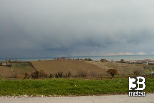 Temporale nevoso, spettacolo adriatico lake effect
