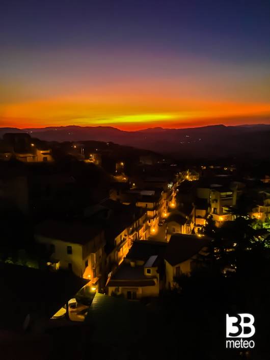 Un suggestivo tramonto
