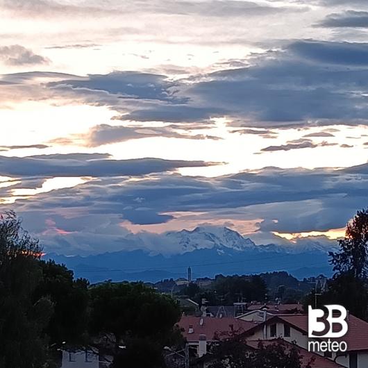 Monte rosa al tramonto