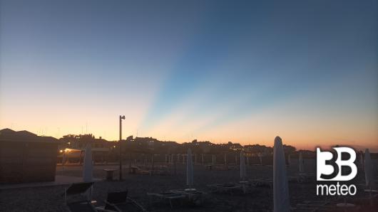 tramonto dalla spiaggia di Porto Garibaldi